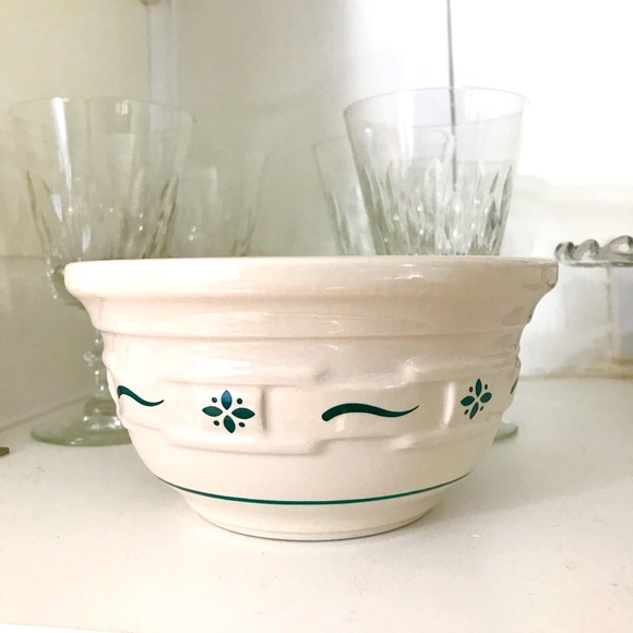 Longaberger Woven Traditions Mixing Pottery Bowl - Picture 3 of 5